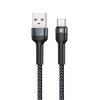 Remax Jany series Aliminum Alloy Braided 2.4A Data cable RC-124a Type-c Black