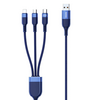 Remax kings series 6A All-compatible 3-in-1 fast charging data cable RC-C068 Blue