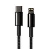Кабель Baseus Tungsten Gold Fast Charging Data Cable Type-C to Lightning PD 20W 2m Black