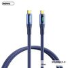 Remax zisee series 100W elastic data cable with digital display RC-C032 (T.C to T.C) Purple