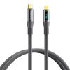 Remax zisee series 20W elastic data cable with digital display RC-C031 (T.C to IP) Grey