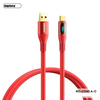 Remax zisee series 66W all-compatible elastic data cable with digital display RC-C030 Type-c Red