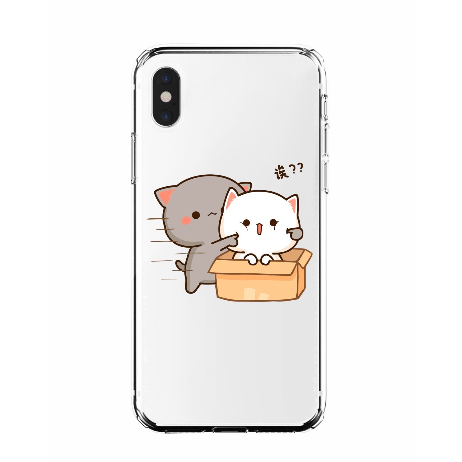 Силиконовый чехол Mcover для Apple iPhone XS Max / на Айфон Икс Эс Макс,  Два кота купить оптом в Крыму, Краснодарском крае | Техноуспех