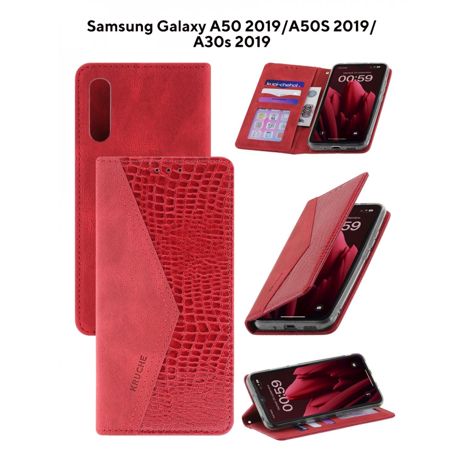 Samsung Galaxy A50 2019 Kruche Purse Croc