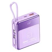 Remax Resiang series 20W+22.5W PD+QC power bank with 2 fast charging cables 10000mAh RPP-605 Purple