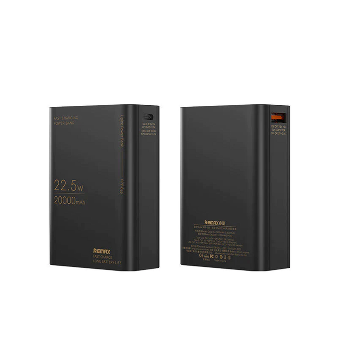 Remax Upine series 20W+22.5W PD+QC Fast charging power bank 20000mAh RPP-655 Black