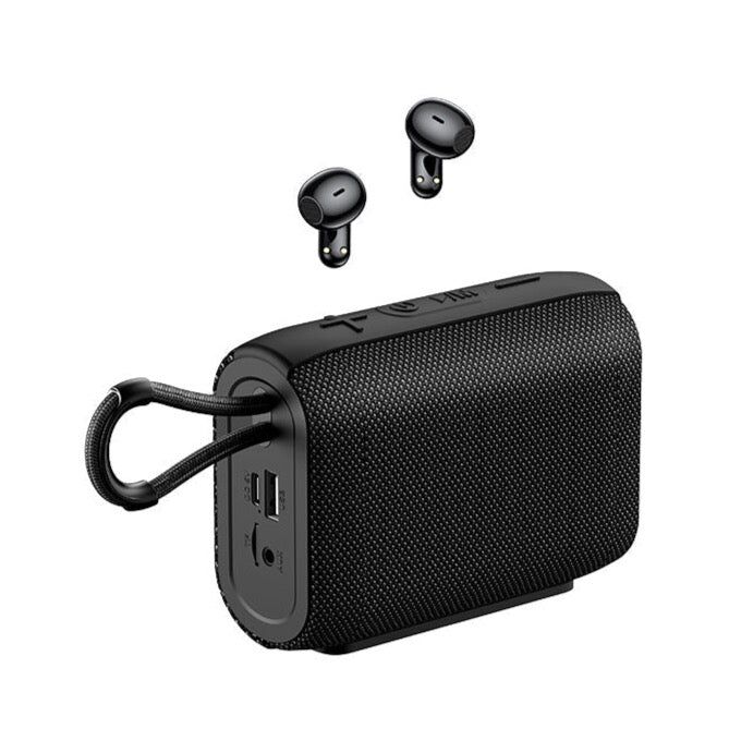Remax tuner series portable wireless speaker with earbuds RB-M17 Black
