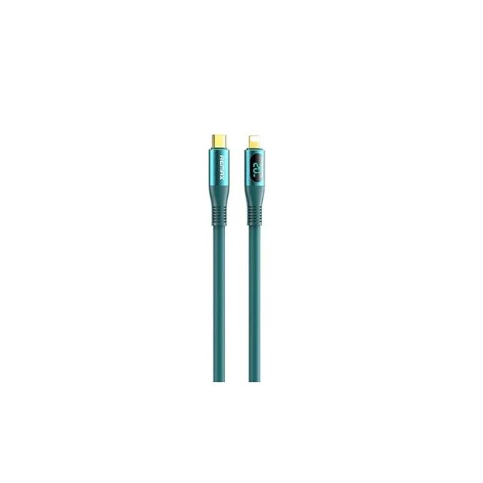 Remax zisee series 20W elastic data cable with digital display RC-C031 (T.C to IP) Blue