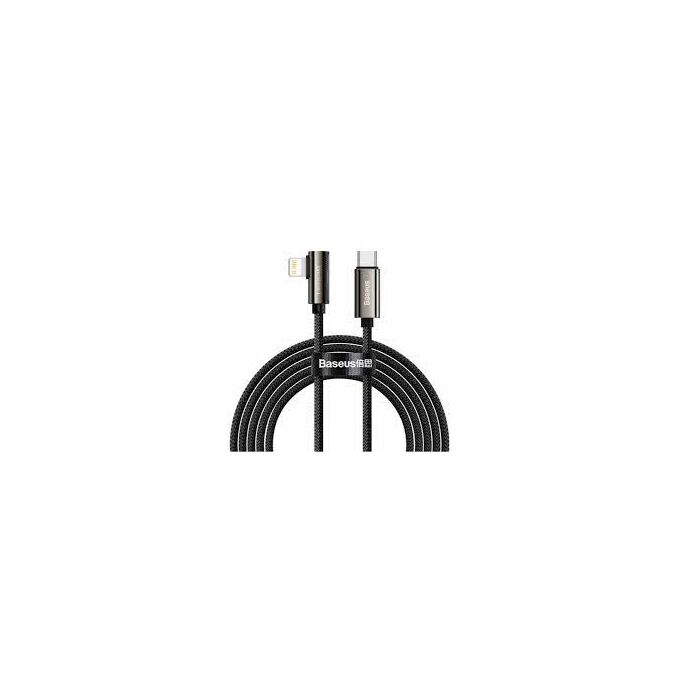 Кабель Baseus Legend Series Elbow Fast Charging Data Cable Type-C to Lightning PD 20W 1m Black